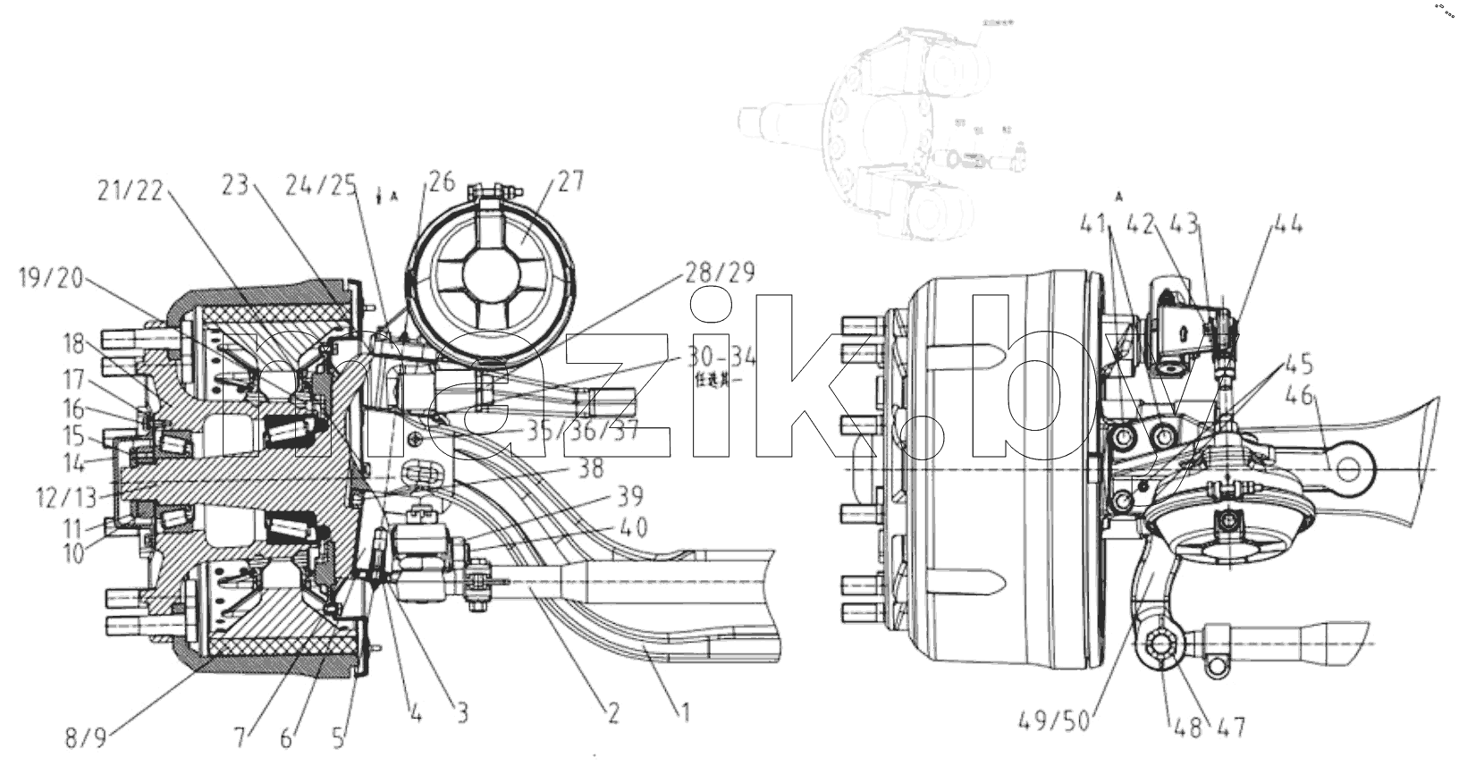  Front Axle Assembly