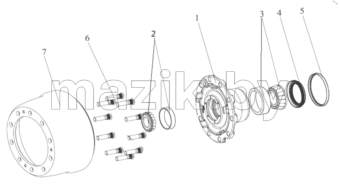  Front Axle Wheel Hub Assembly