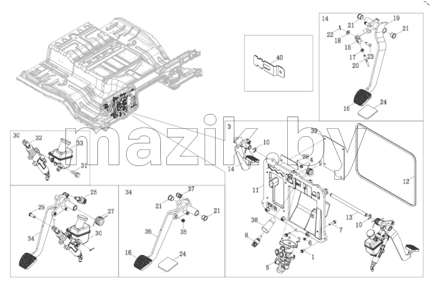  Brake Pedal Module Assembly
