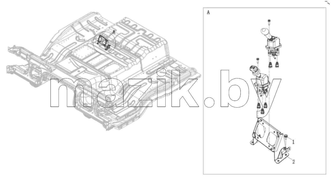  Hand Brake Valve Bracket Assembly