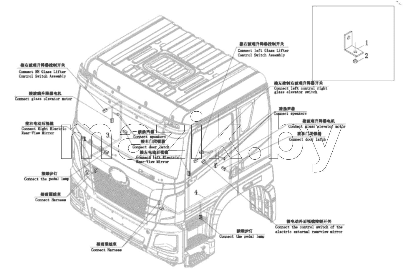  Door Wire Harness Assembly