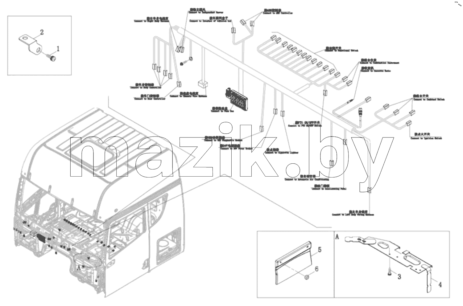  Instrument Panel Wire Harness Bracket Assembly