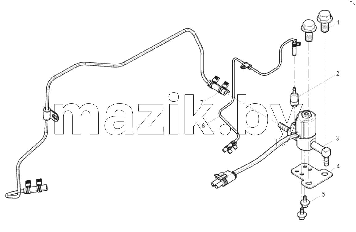  Waste Gas Control Valve and Pipe Assembly