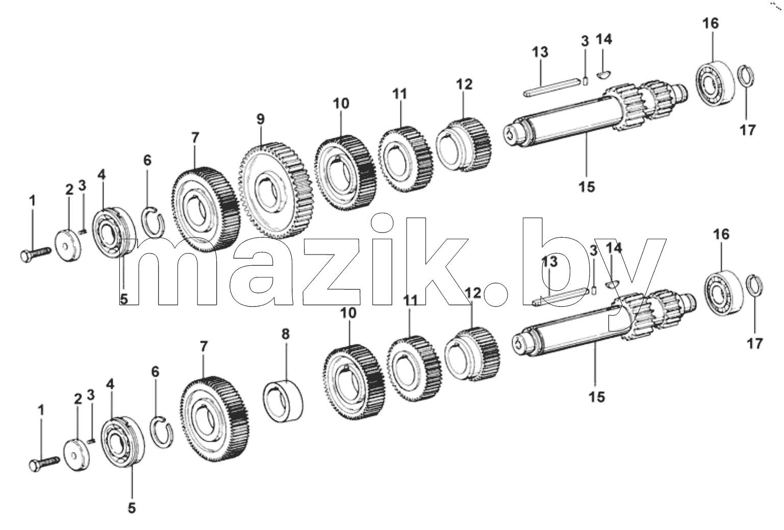  Left, Right Countershaft