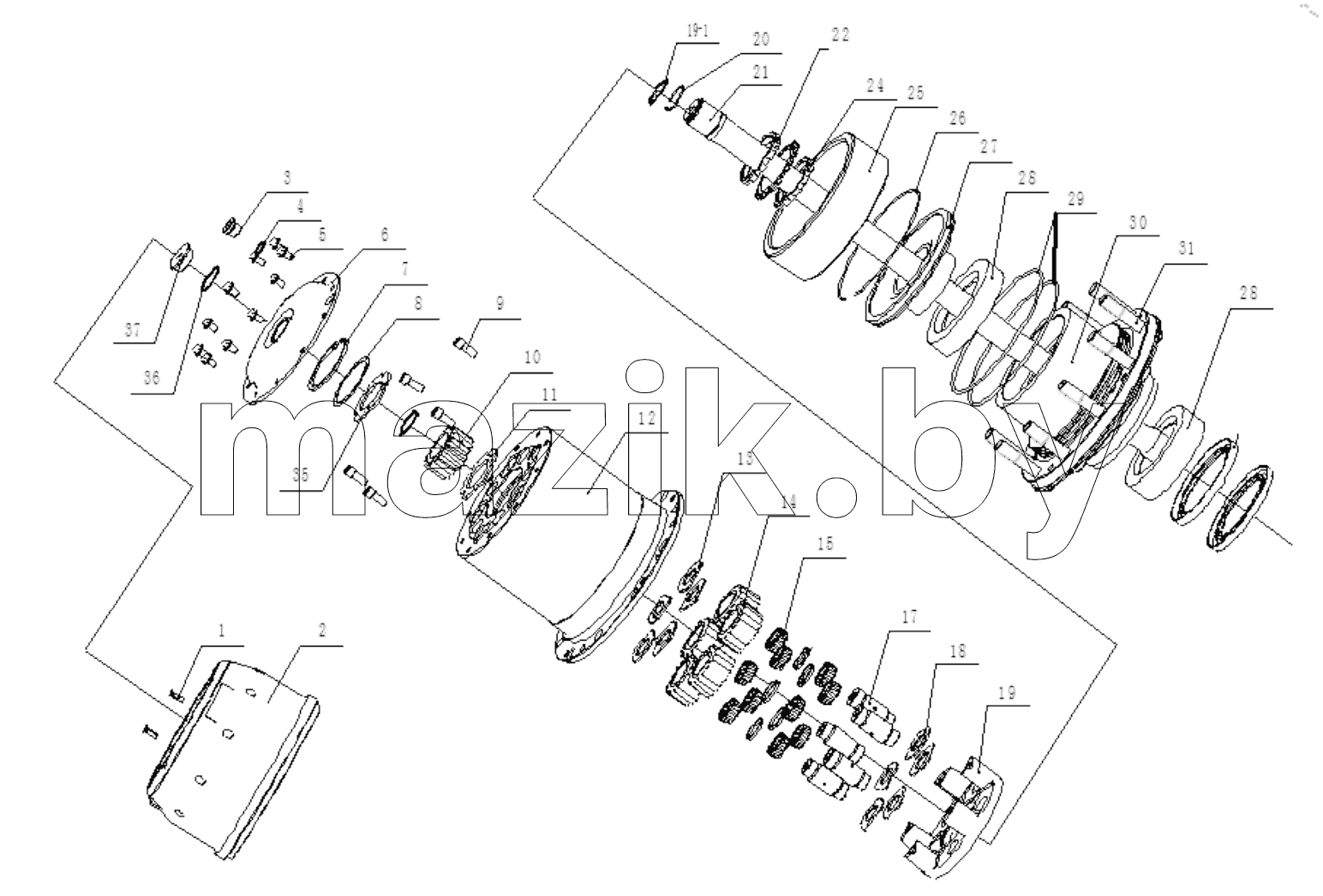  Wheel Reducer Assembly