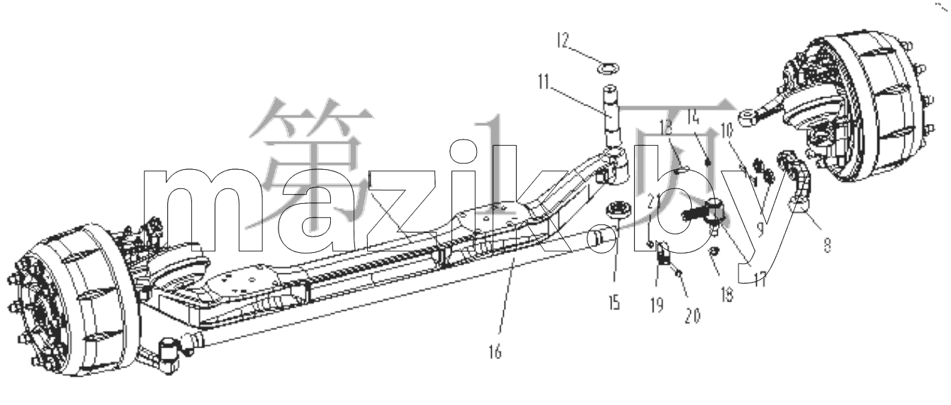  Front Axle Assembly