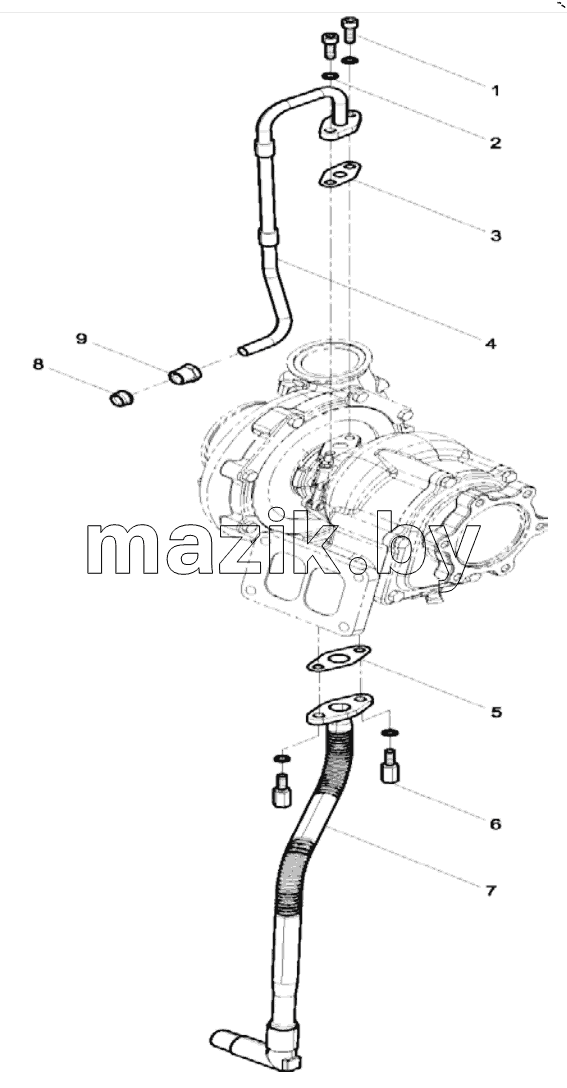  Turbocharger Oil Pipe Group
