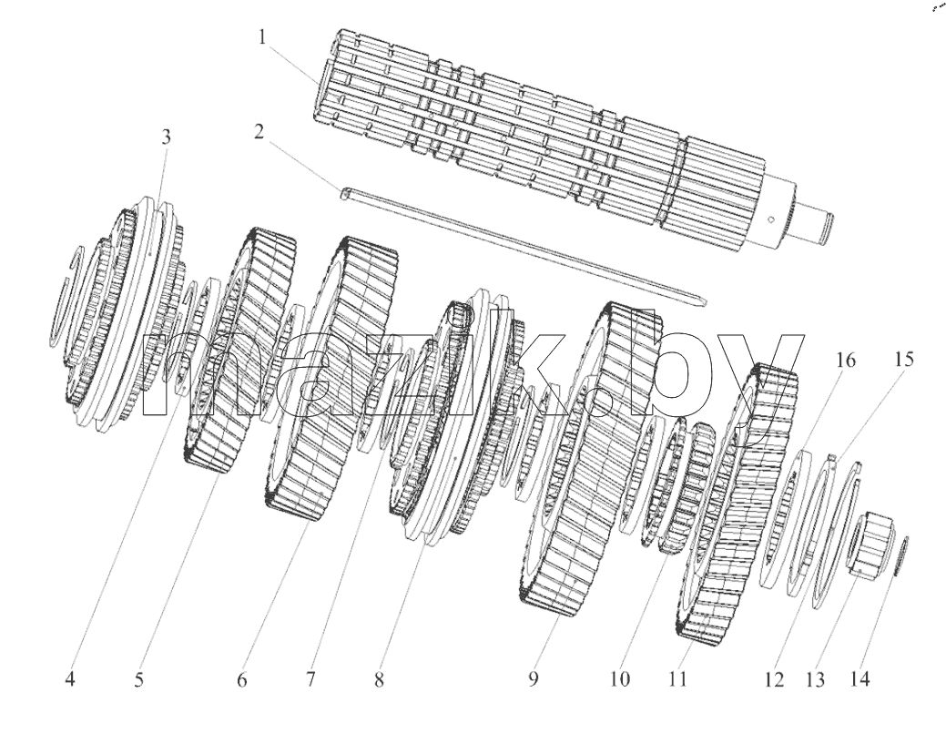  Output Shaft Assy