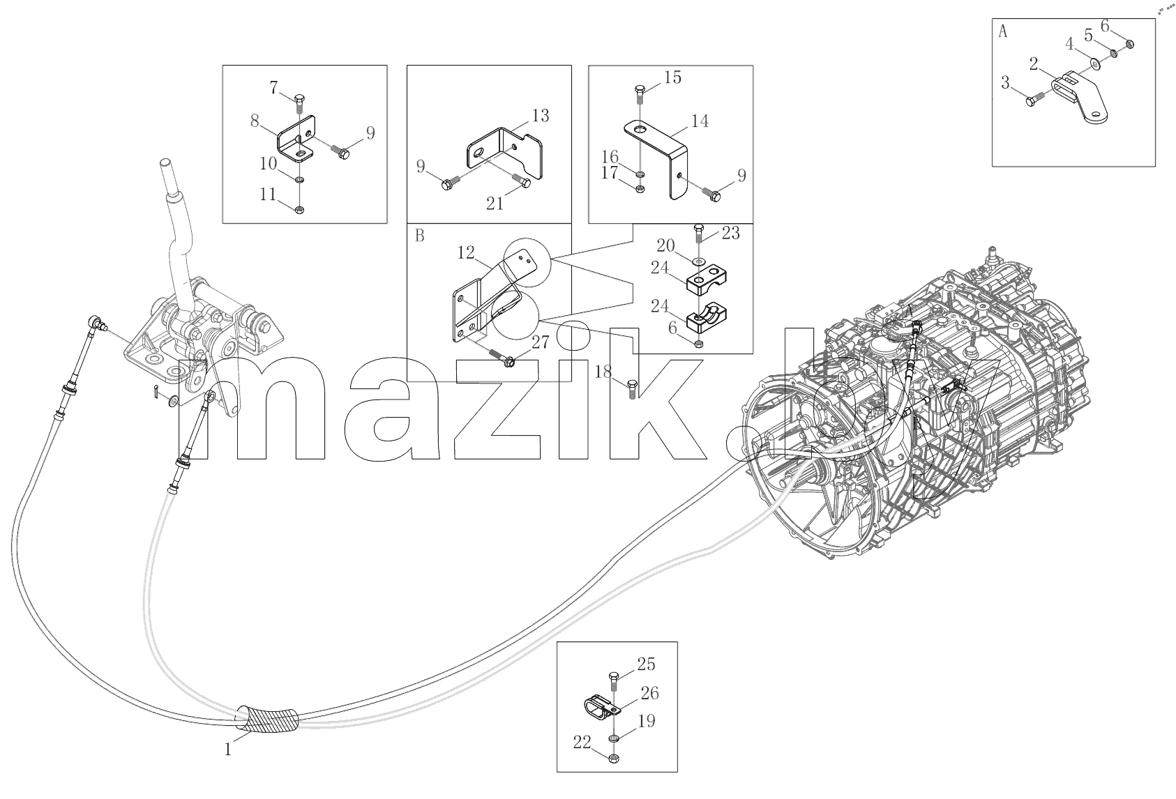  Gearshift Control Mechanism Logic Assembly