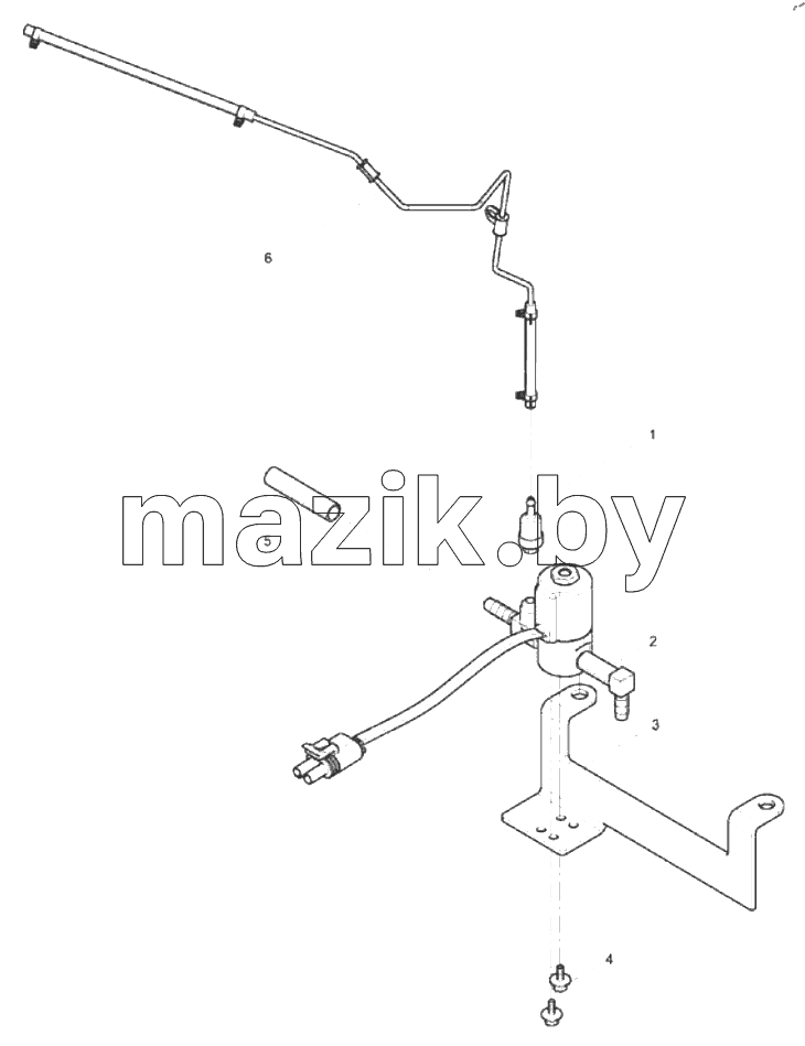  Waste Gas Control Valve and Pipe Assembly