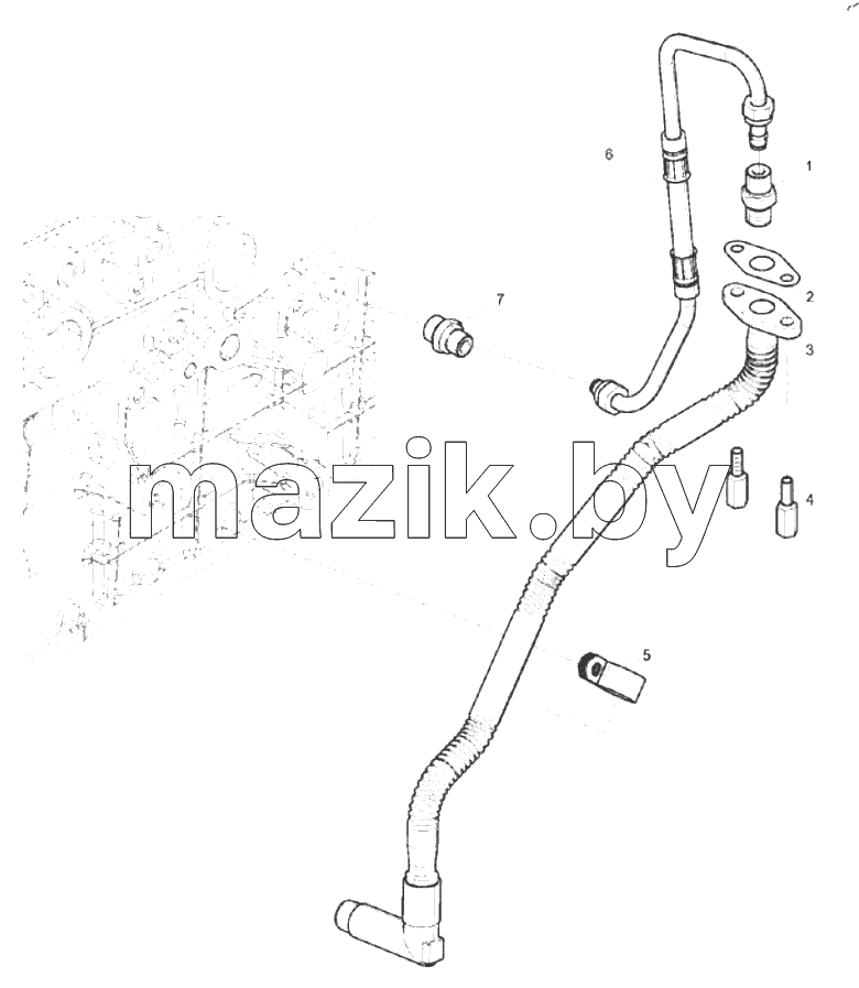  Turbocharger Oil Pipe Group
