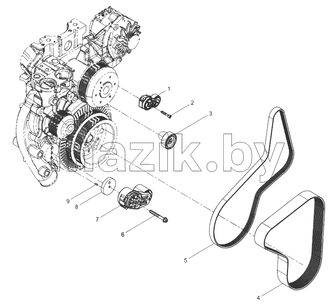  Tensioner And Belt Group