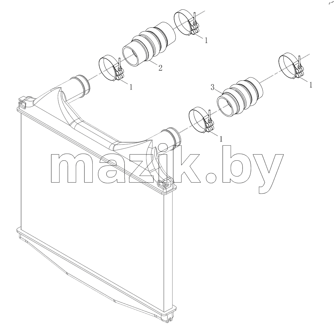  Intercooler Pipeline and Bracket Module
