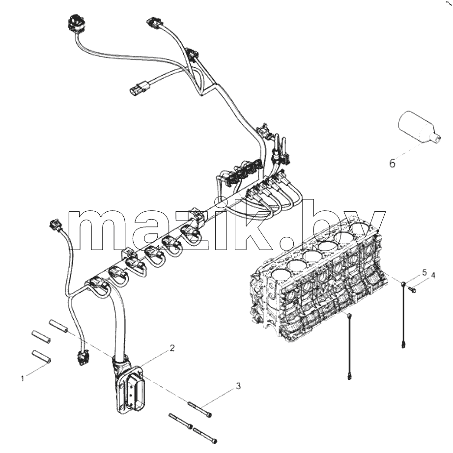 1000410-DZ718 Engine Assembly-Engine Harness Group