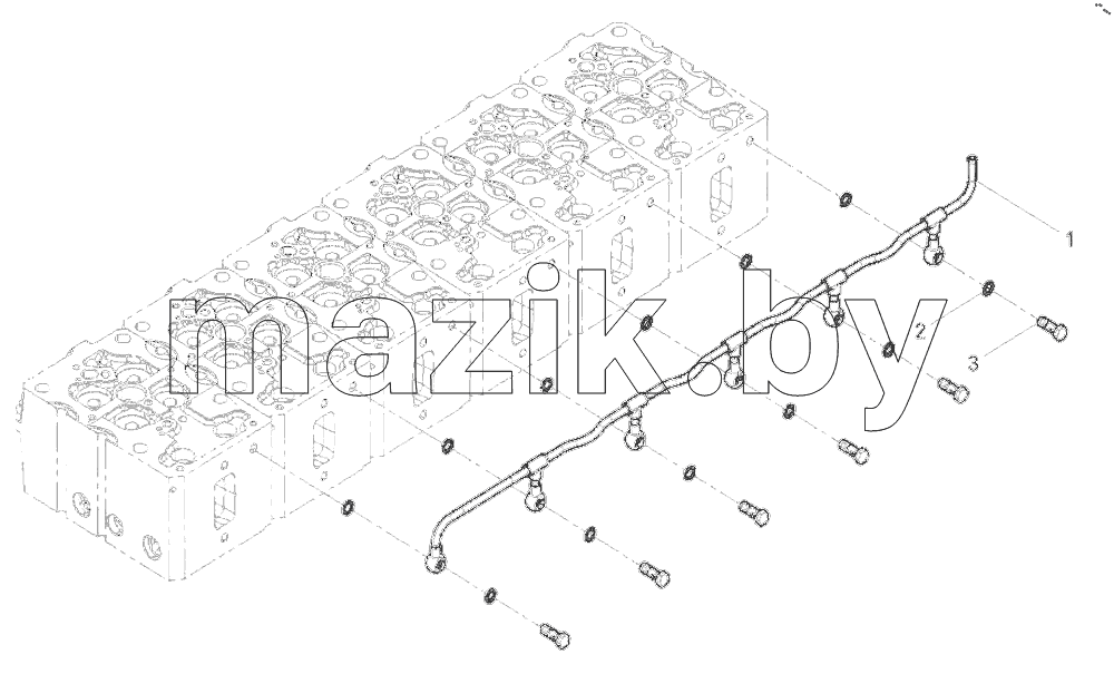  1000410-DZ718 Engine Aseembly-Venting Pipe Group