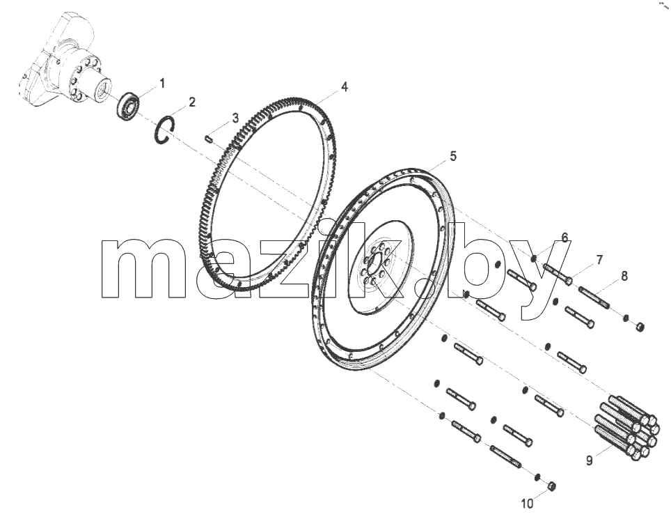  1000410-DZ718 Engine Aseembly-Flywheel Group