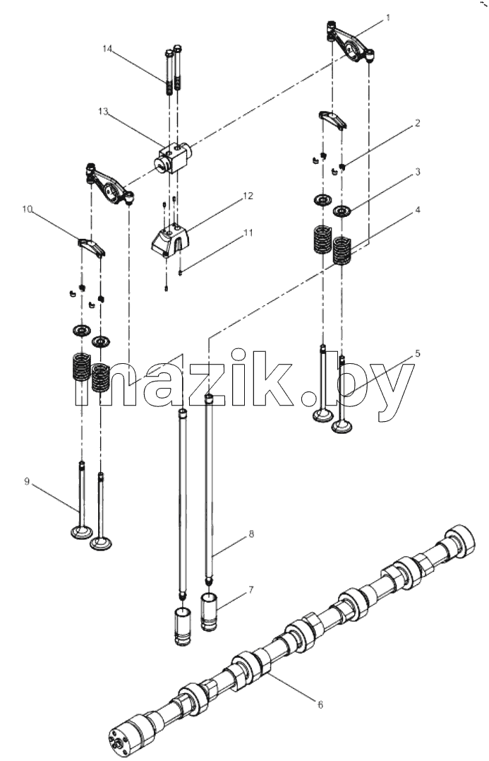  1000410-DZ718 Engine Assembly-Valve Train Group