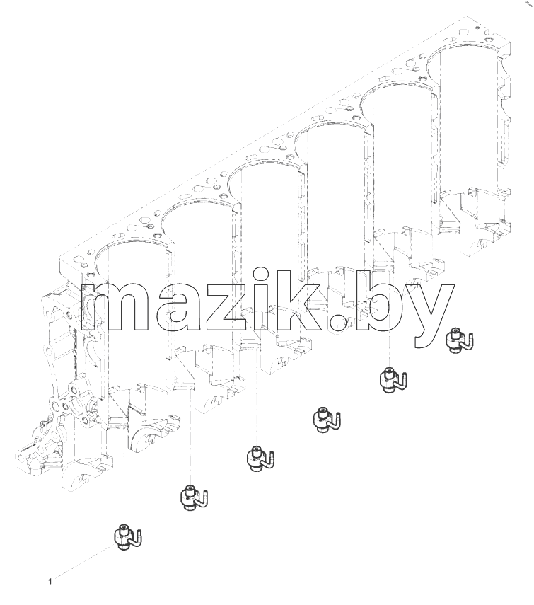  1000410-DZ718 Engine Aseembly-Spray Nozzle Group