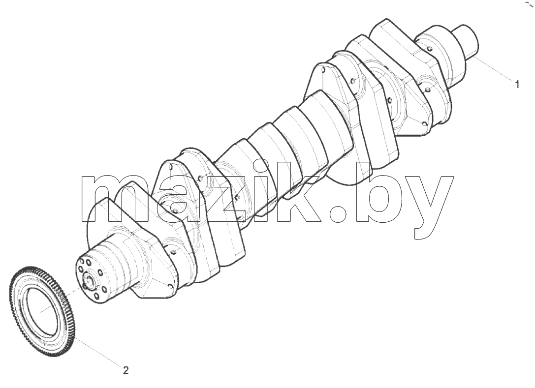  1000410-DZ718 Engine Aseembly-Crankshaft Subassembly