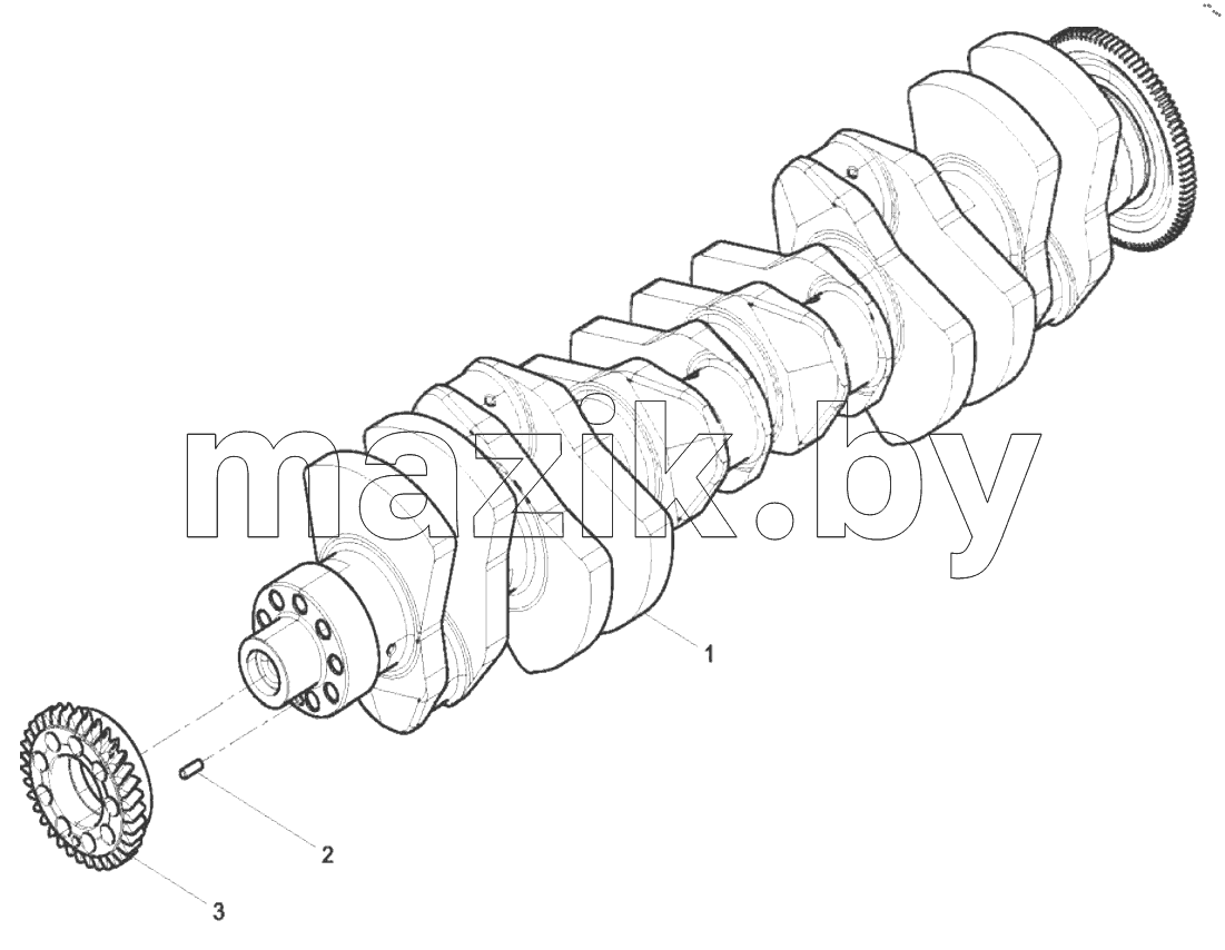  1000410-DZ718 Engine Aseembly-Crankshaft Group