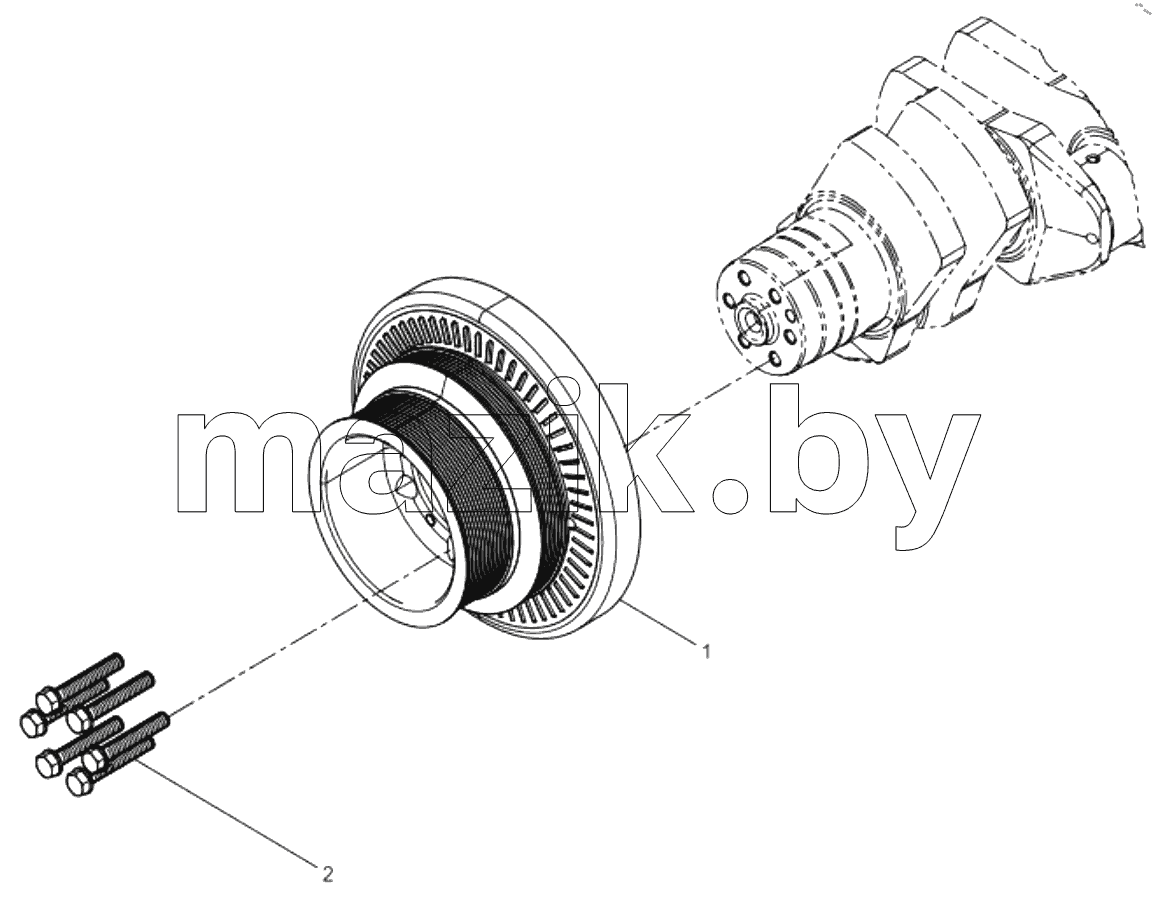  1000410-DZ718 Engine Assembly-Crankshaft Pulley Group