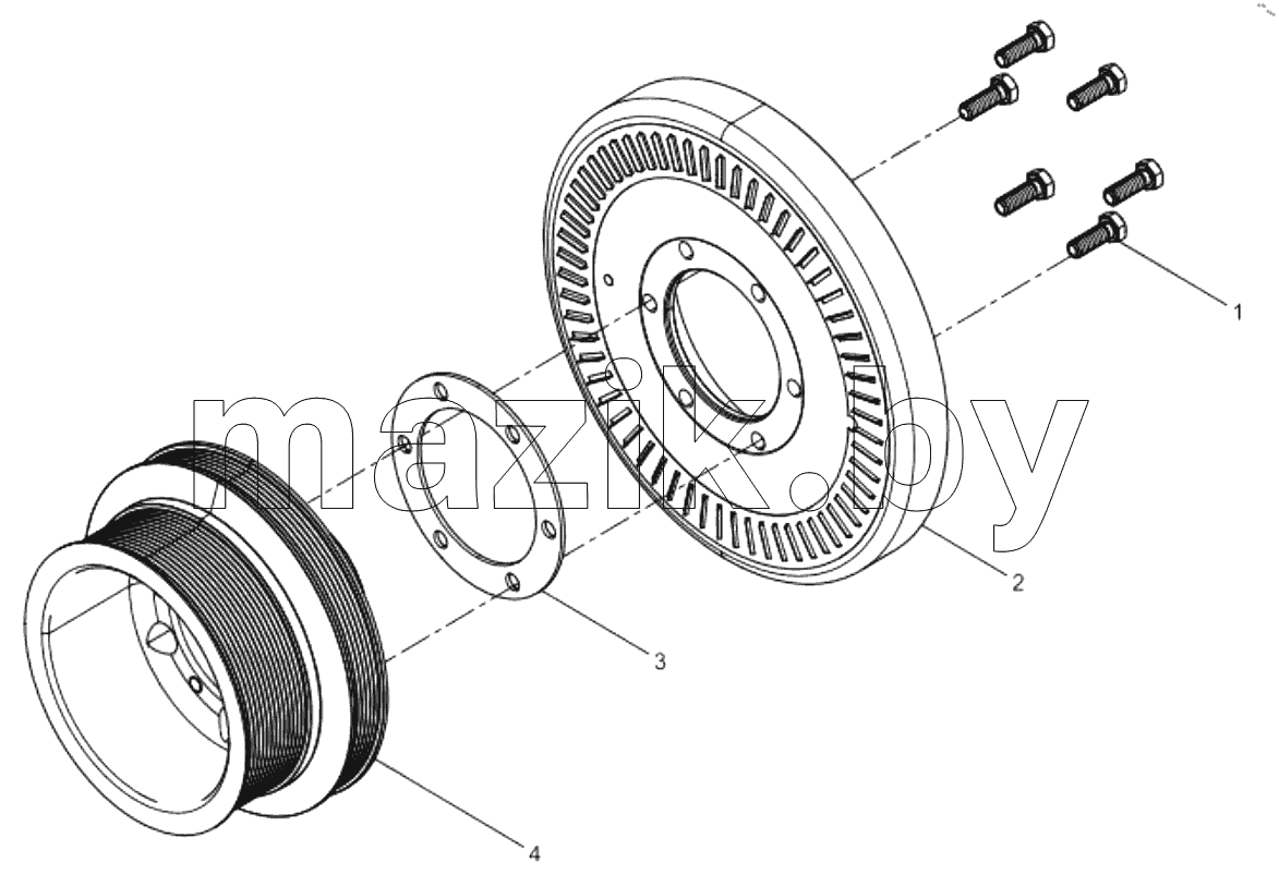  1000410-DZ718 Engine Assembly-Crankshaft Pulley Assembly