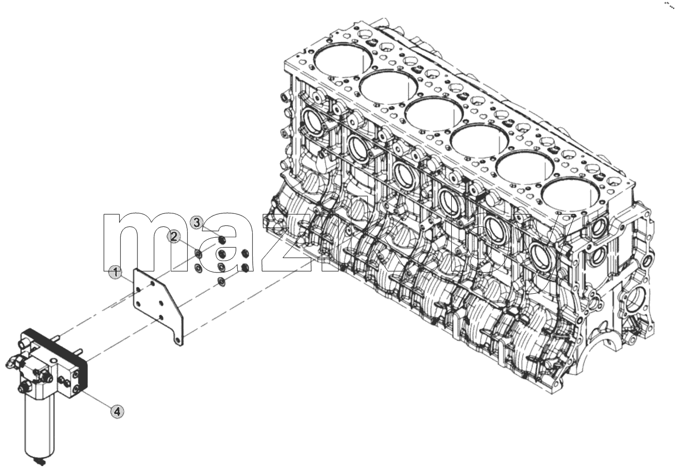  1000410-DZ718 Engine Assembly-Gas Module assembly