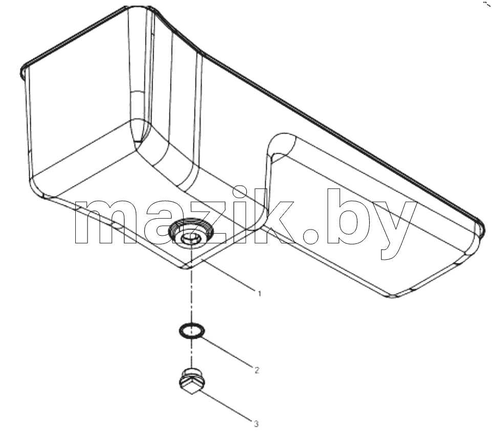  1000410-DZ718 Engine Assembly-Oil Pan Assembly