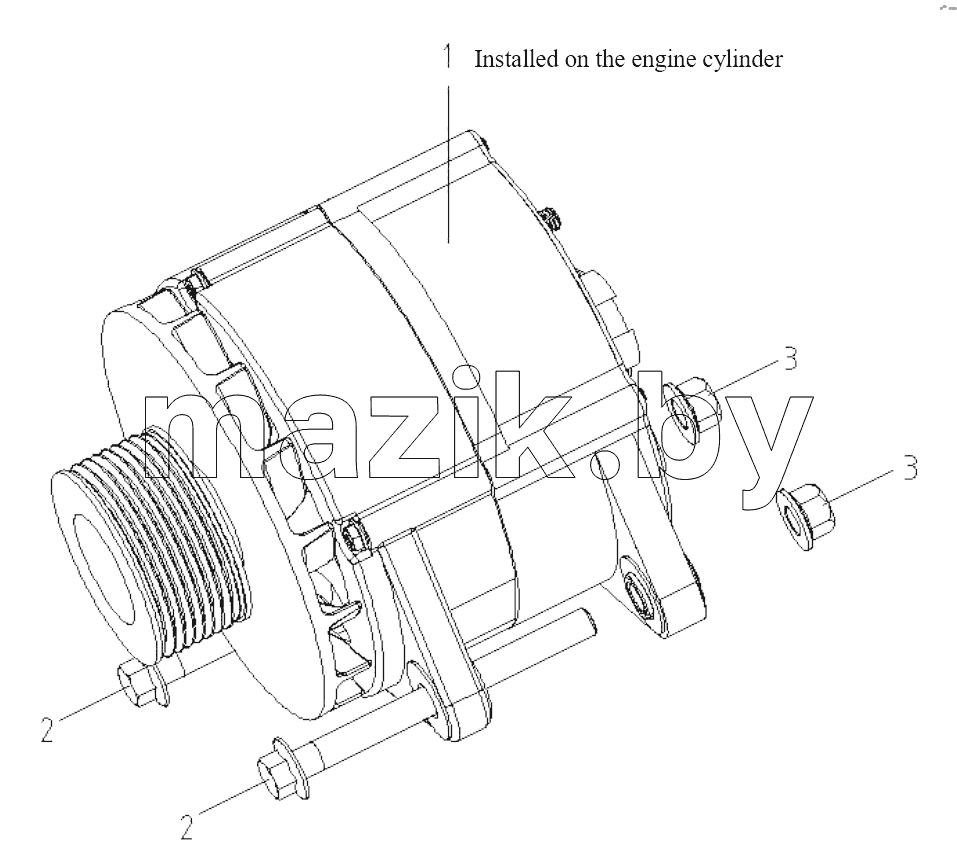 Alternator and Bracket