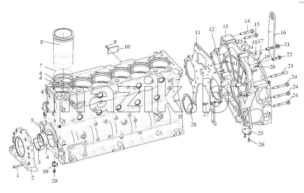 Cylinder Block Set