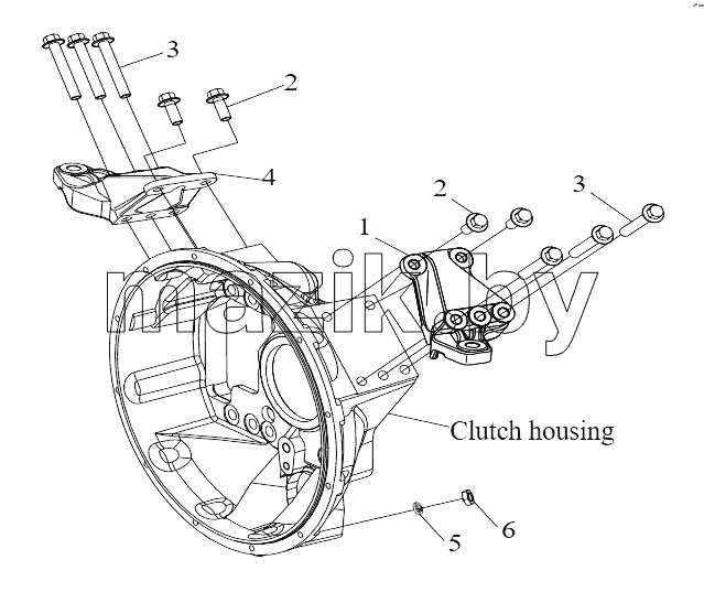 Rear Mounting, Powertrain