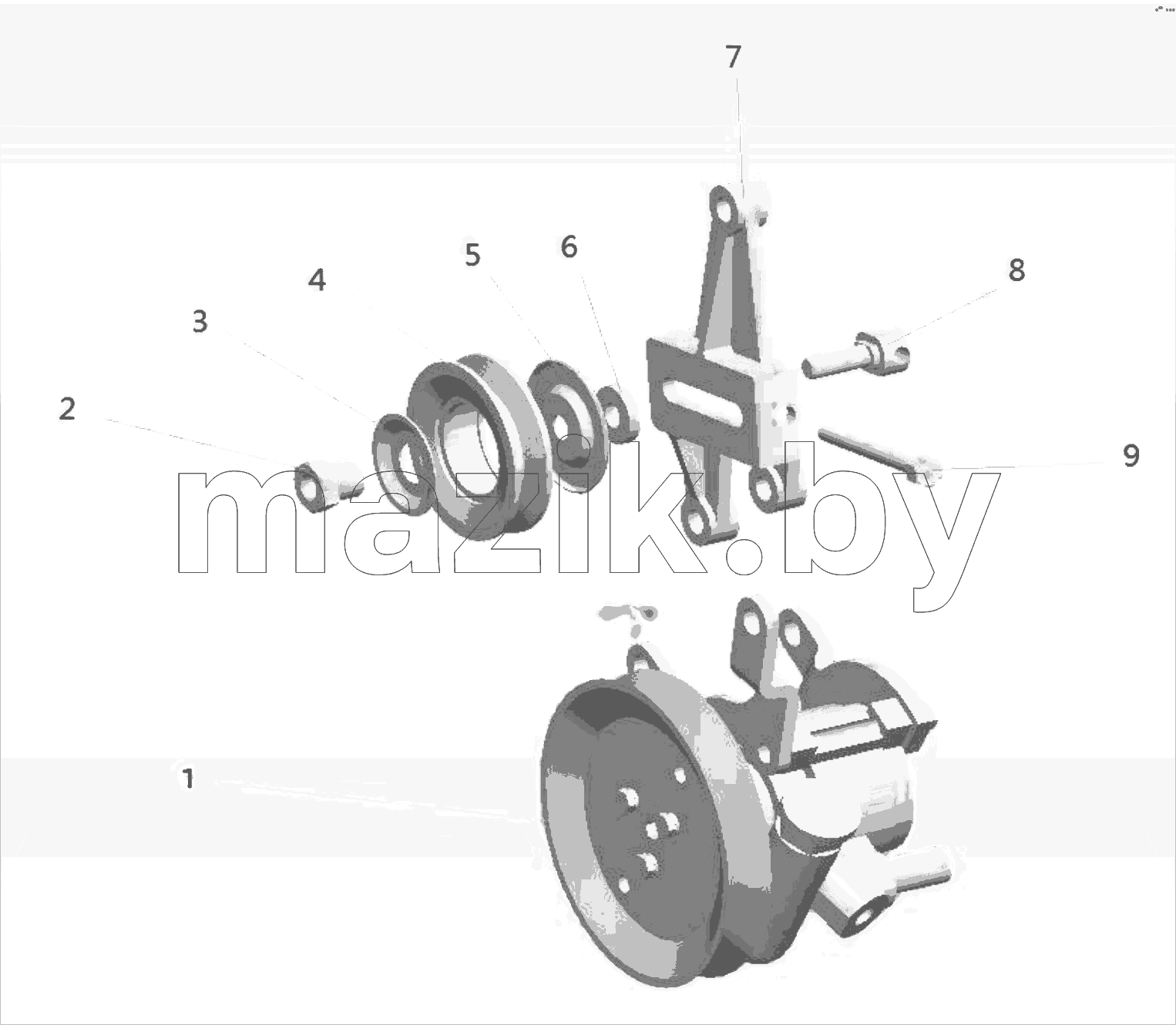  Power steering pump and bracket