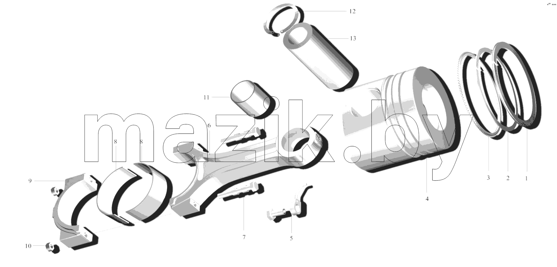  Piston & connecting rod