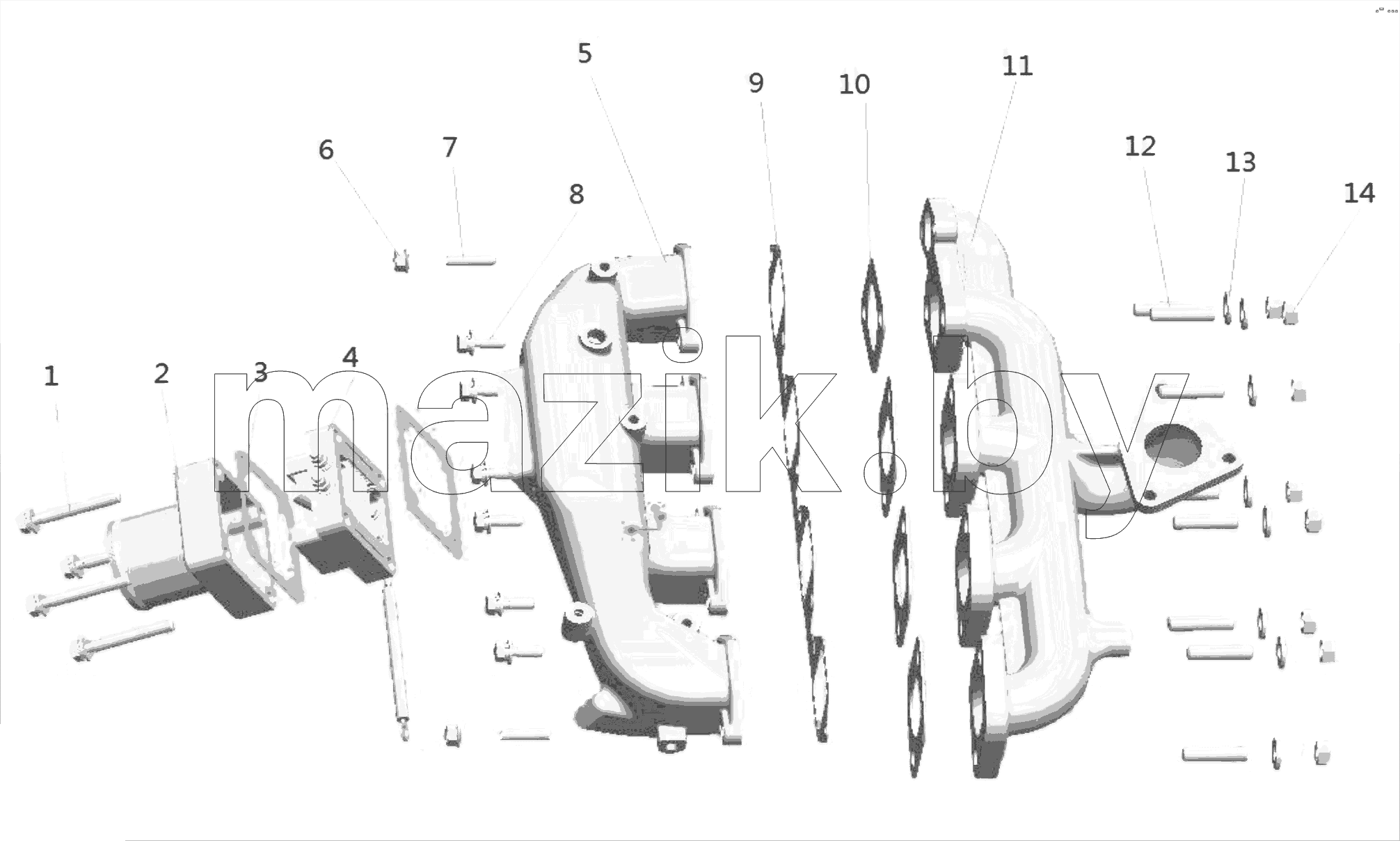  Intake & exhaust manifold
