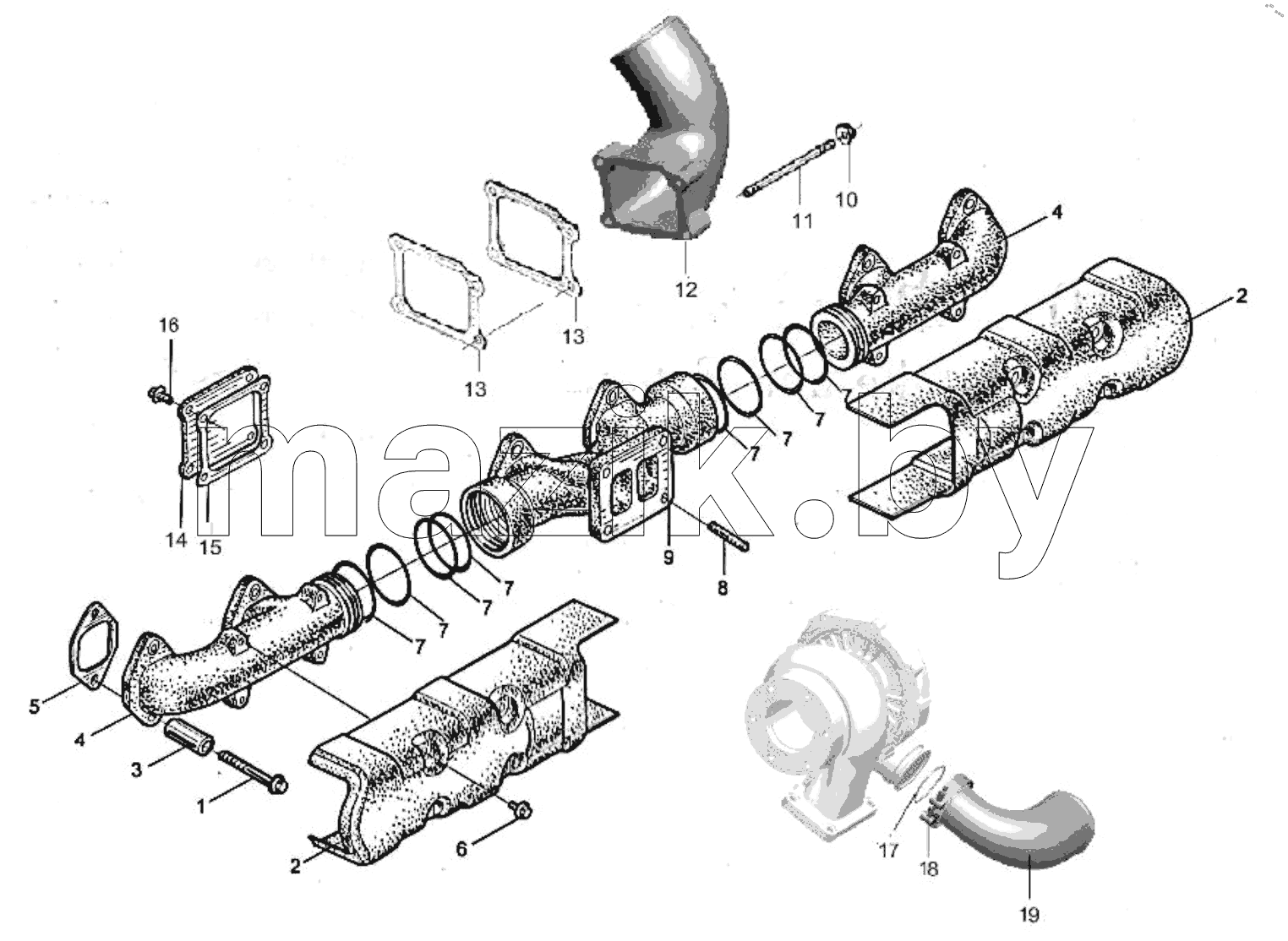  Intake and Exhaust Manifold Subassembly