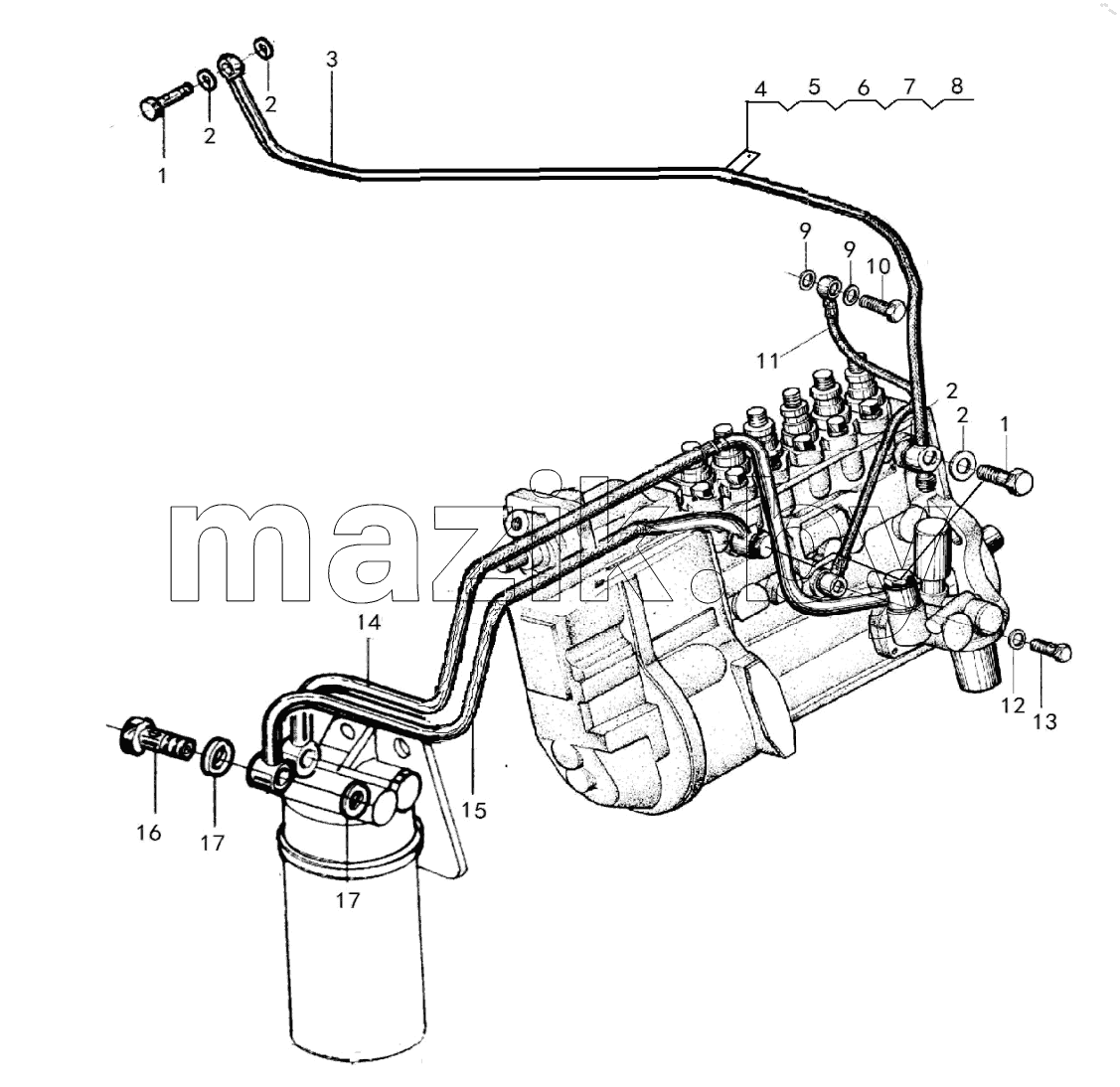  Low-Pressure Fuel-Pipeline Subassembly