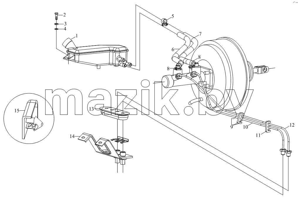 1S10503590101 Тормозная магистраль (кузов)