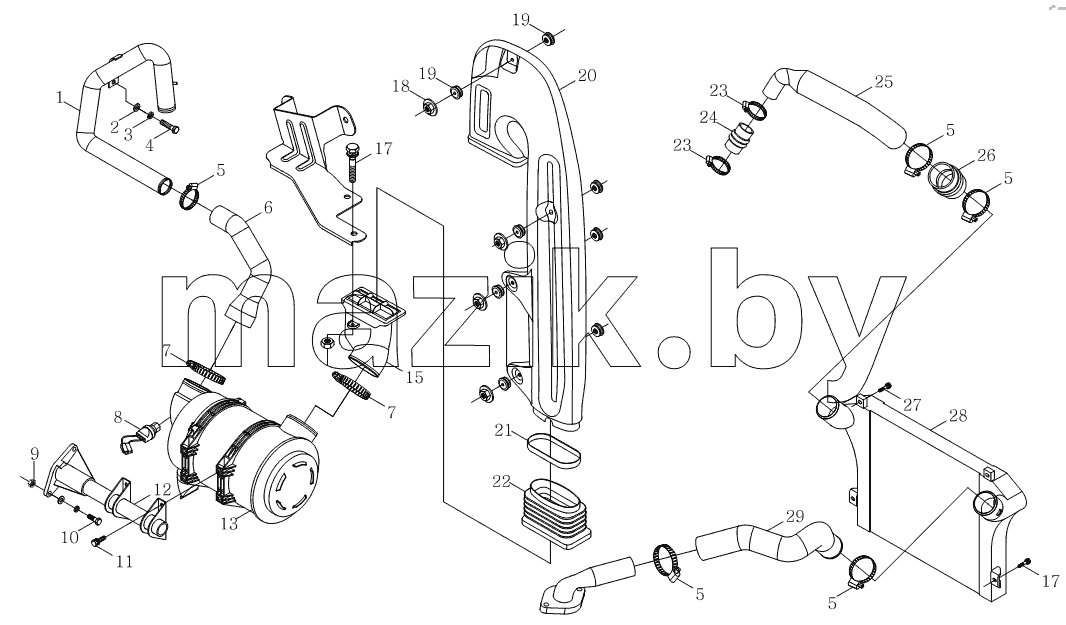 1S10691190124 Впускное устройство