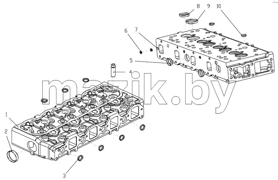 1S10691000143 Соединительная часть головки цилиндра
