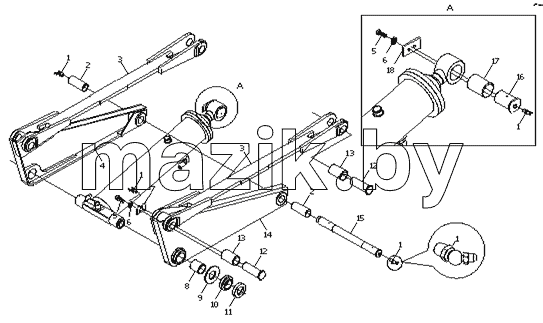 Cargo lifting mechanism installation