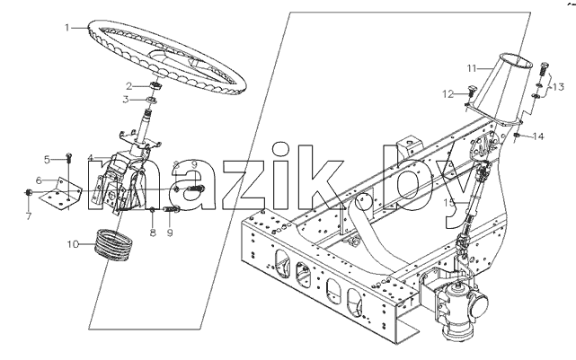 Steerage gear device