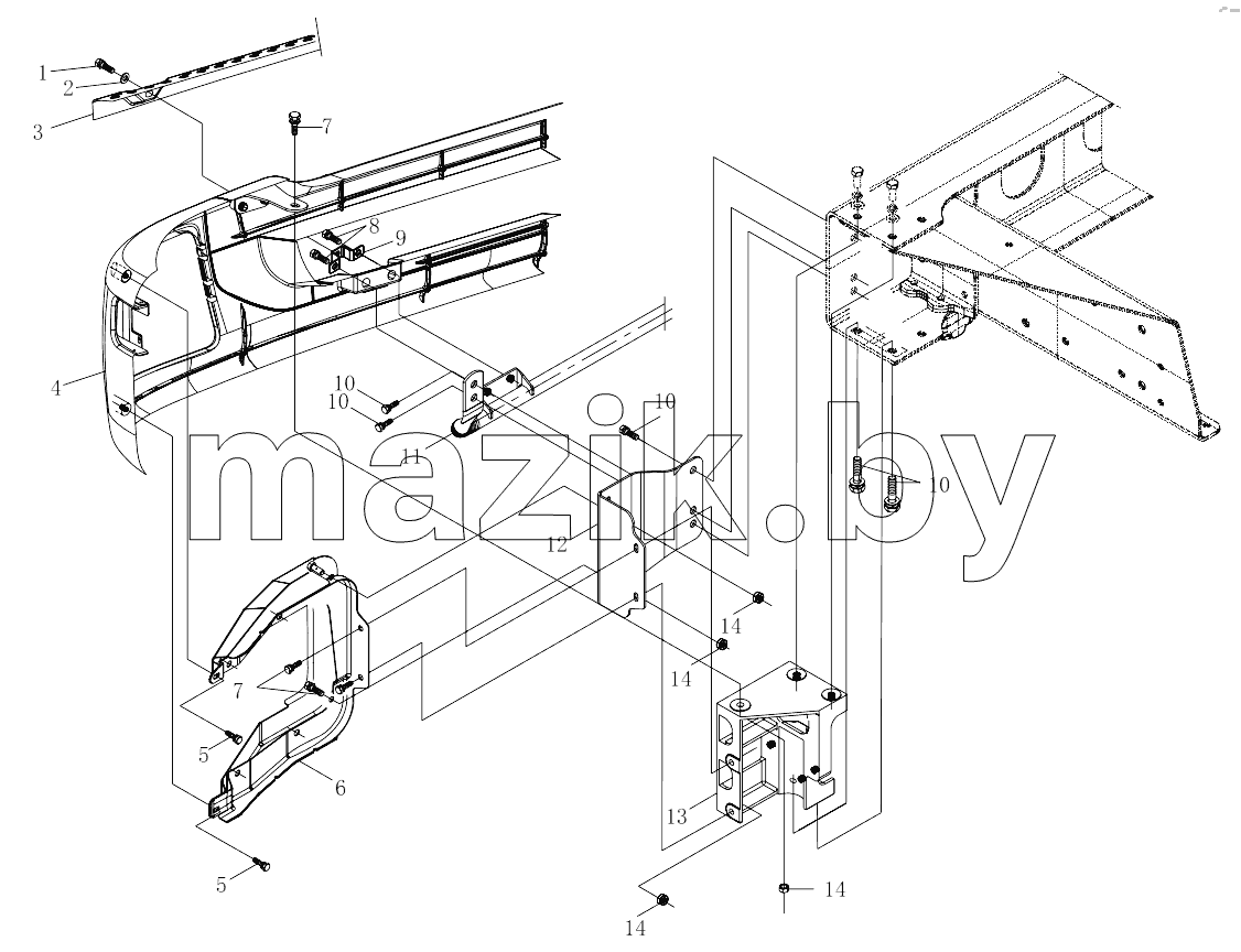  1SB2495310212 Bumper module