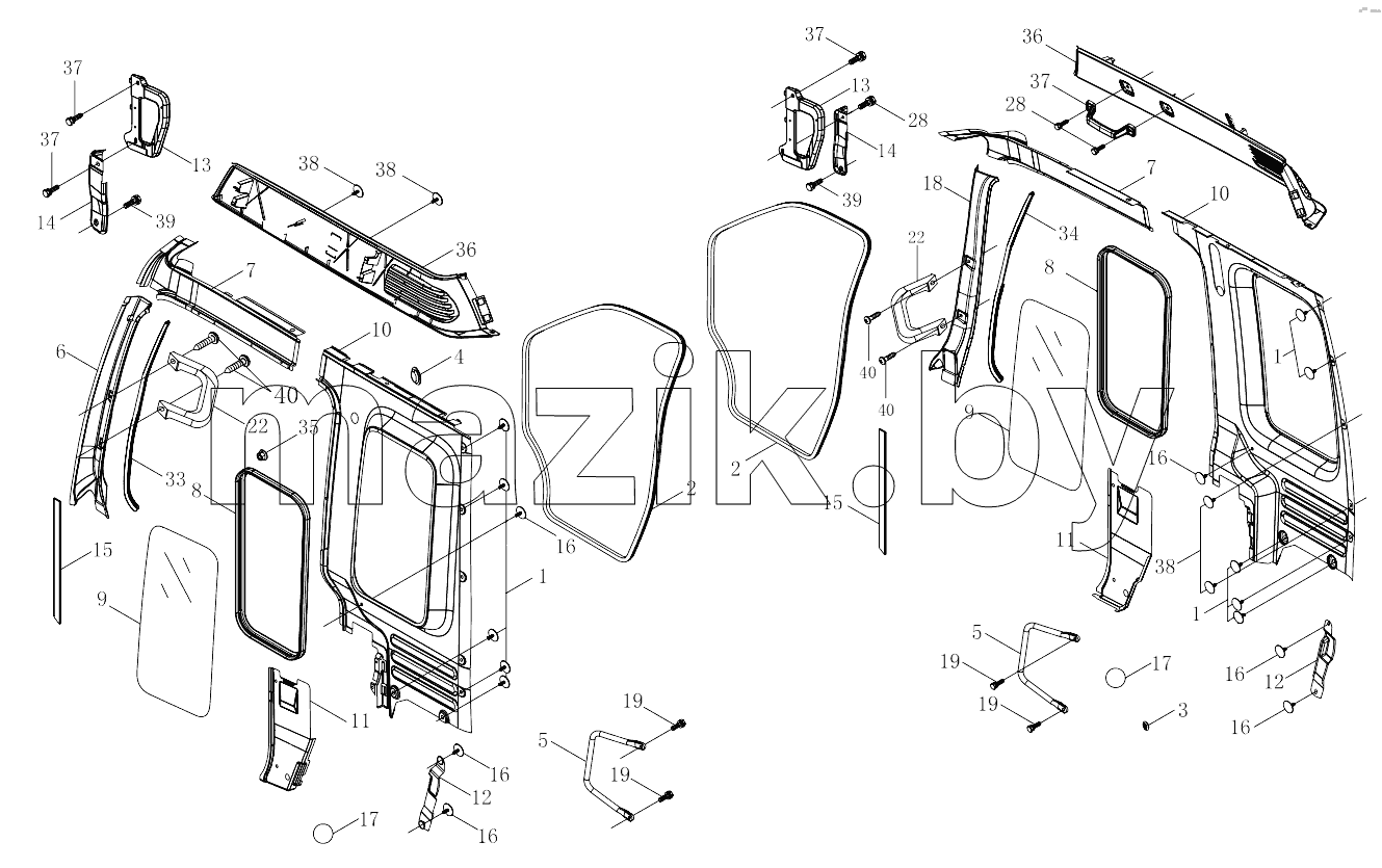  1SB2495410603 Side wall accessories
