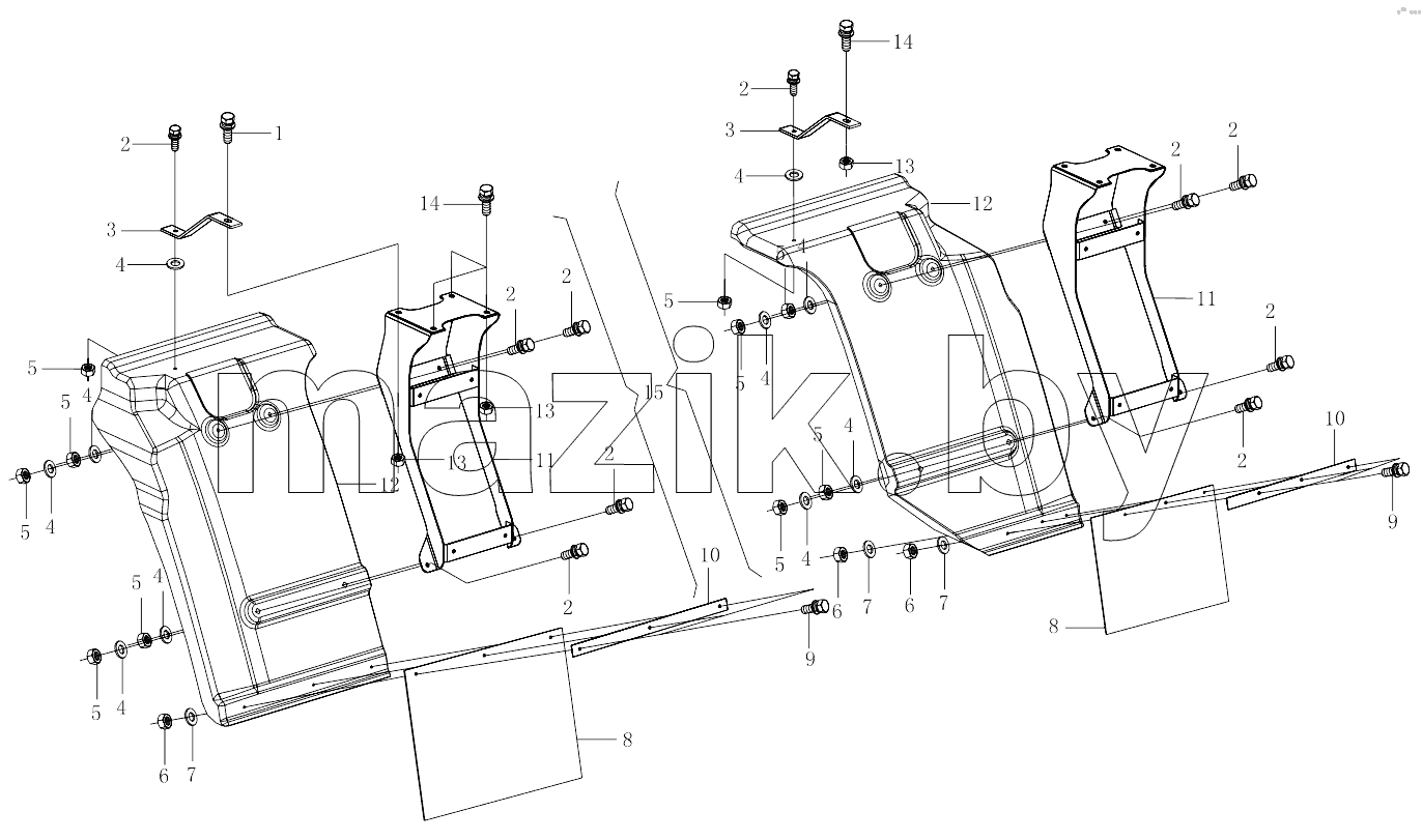  1SB2498430212 Mudguard-frame