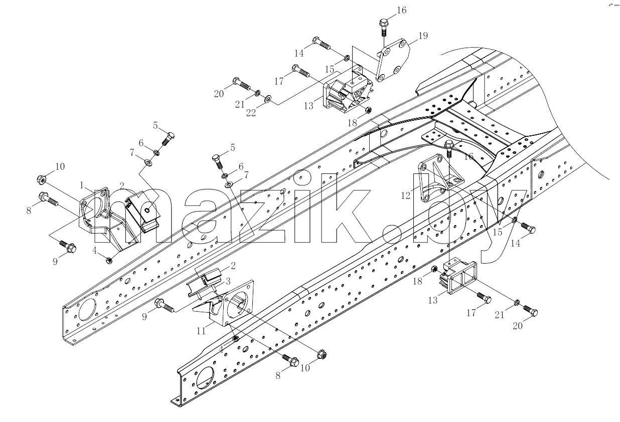  1S41891010201 Powertrain suspension (ISMe345 40)