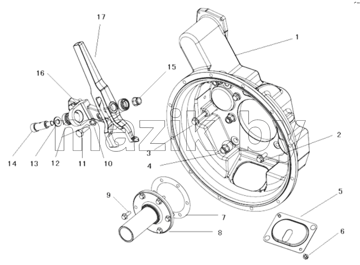  1S41891710701 Transmission assembly-clutch structure