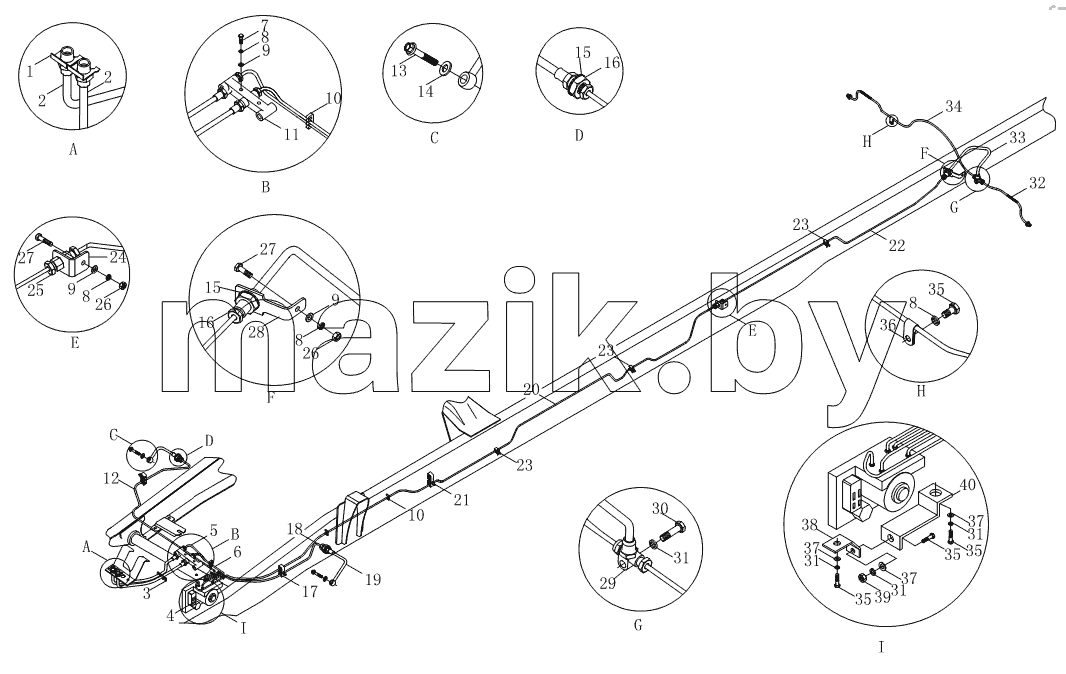 Тормозная магистраль (шасси) 1S10493560136