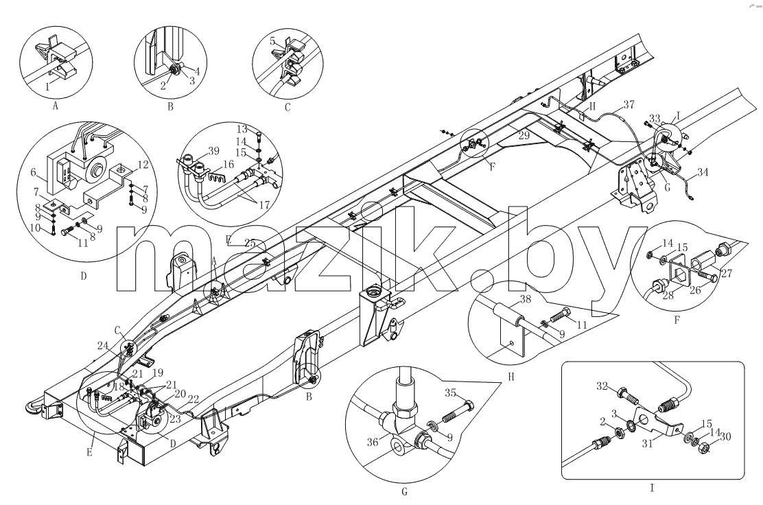 Тормозная магистраль (шасси) 1S10393560140