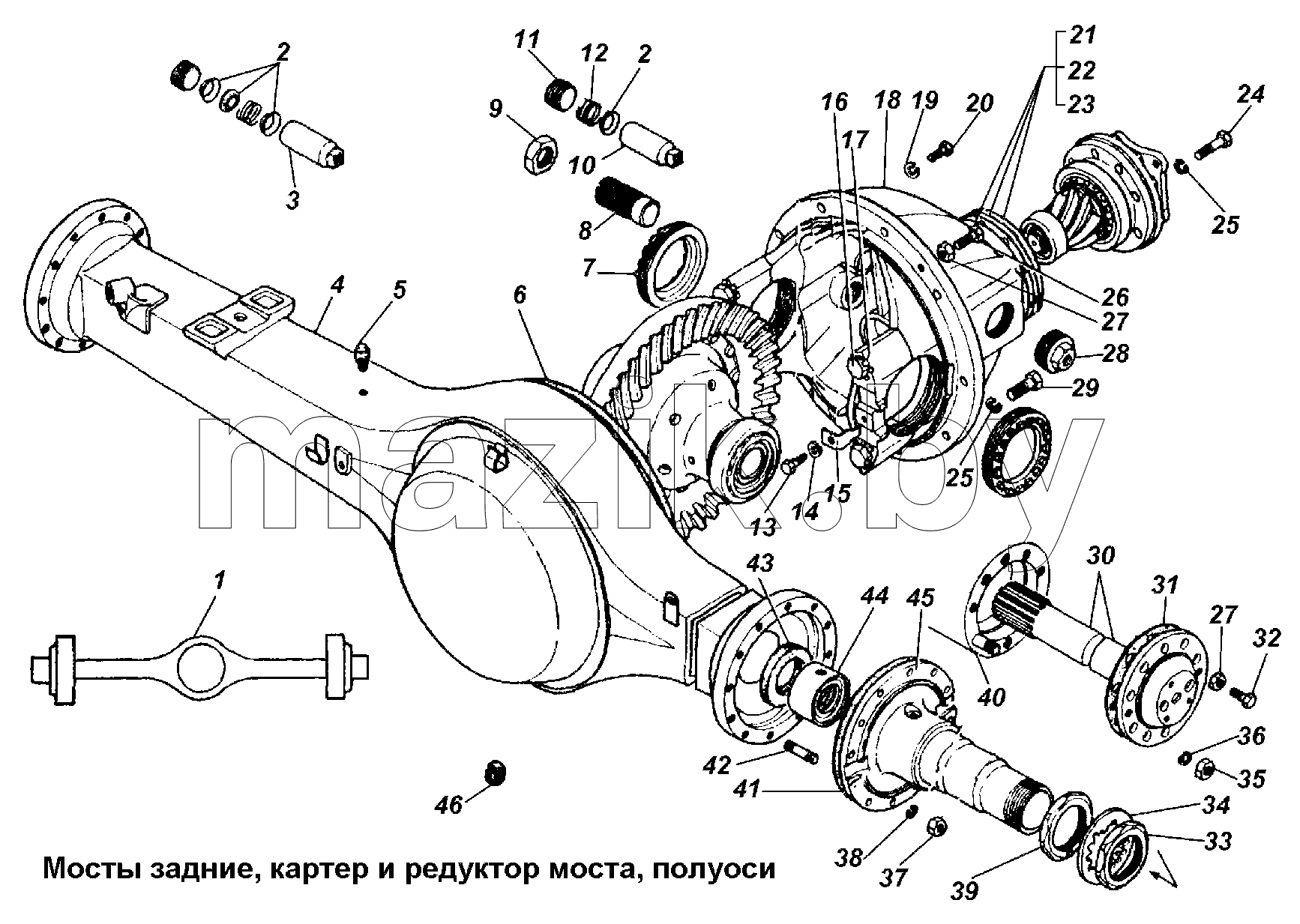 Мосты задние