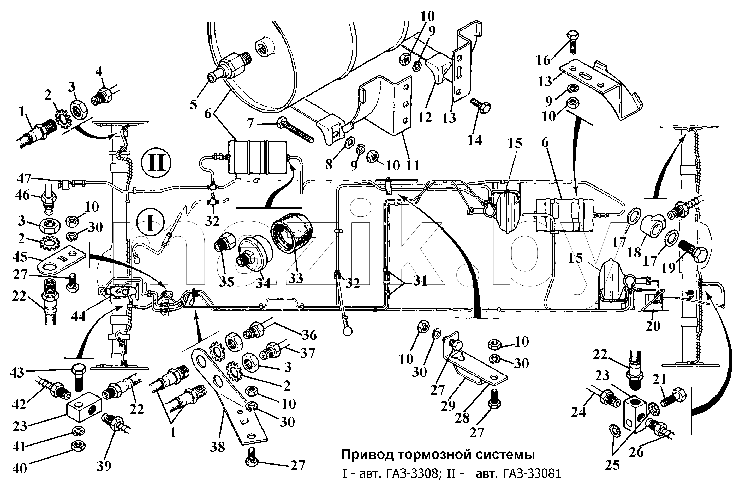 Привод тормозной системы